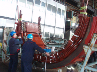 Rewinding the stator of the Pilger heavy duty DC electric motor