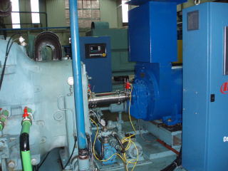 Allineamento laser del motore elettrico e delle macchine azionate